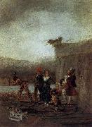 Francisco de Goya The Strolling Players oil painting artist